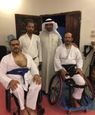 القرينيس في جولة تفقدية لفريق الكاراتيه