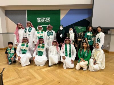 وفد الزائر الدولي يحضر احتفال نادي الطلبة السعوديين في جامعة كارولاينا الشمالية في “شارلوت”