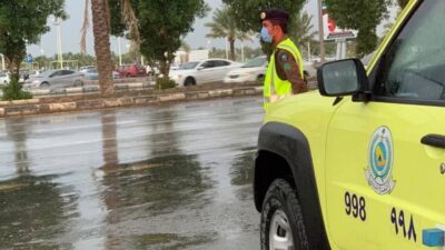 الدفاع المدني يدعو إلى توخي الحيطة والحذر لاحتمالية فرص هطول أمطار رعدية على بعض مناطق المملكة