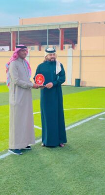 مدير مكتب وزارة الرياضة بالاحساء الأستاذ تركي الطريفي في زيارة لنادي النجوم
