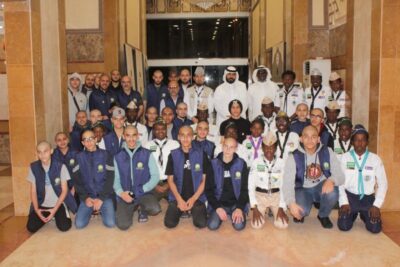 وفد مدارس الهدى الأردنية في ضيافة كشافة شباب مكة في مقر جمعية مراكز الأحياء