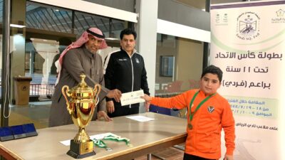 عقيلي الصفا يحقق لقب صغار الإسكواش