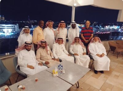 صحفيو (المدينة) يحتفون بزميلهم عبد الله عباس