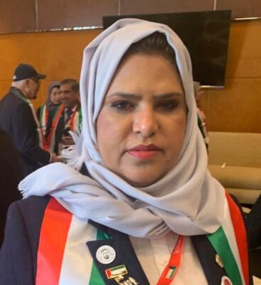 الإماراتية أمينة إبراهيم: نشعر بالسعادة منذ وصولنا إلى أرض الكويت ونشكر البغلي على الرعاية الكريمة