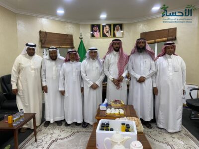 وفد من جمعية المشي بالأحساء يزورون جمعية الجشة الخيرية