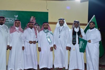 الأحساء : جمعية الرميلة الخيرية تتوشح بالأخضر احتفالاً باليوم الوطني السعودي ٩٥