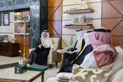أمير الشرقية يستقبل رئيس مجلس إدارة جمعية أيتام الجبيل الأستاذ فهد بن عبدالرحمن المسحل