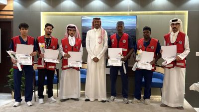 هيئة الهلال الأحمر السعودي ببيشة تكرم  المتطوعين  والإعلاميين المتميزين لعام 2025