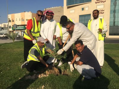 بمشاركة أكثر من 150 متطوع جمعية البيئة الخضراء تختم مبادرة (تشجير بيوت الله)