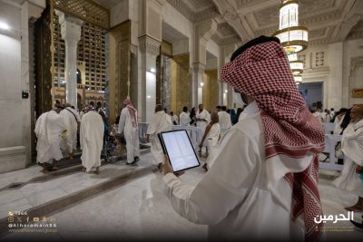 تقنية حديثة لرصد التدفقات والحشود في الأبواب الرئيسية بالمسجد الحرام