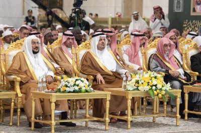 نائب أمير مكة يشهد الحفل الختامي لمسابقة الملك عبدالعزيز الدولية لحفظ القرآن الكريم في رحاب المسجد الحرام