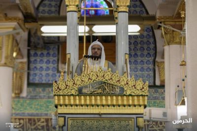 ملخص خطبة الجمعة اليوم في المسجد النبوي