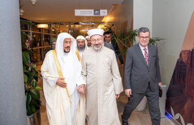 وزير الشؤون الإسلامية يستقبل رئيس الشؤون الدينية التركي الذي يزور المملكة حالياً 