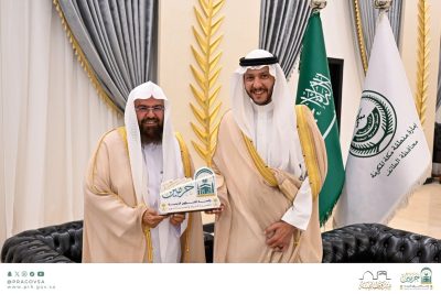 سمو  محافظ الطائف يستقبل الشيخ عبدالرحمن السديس