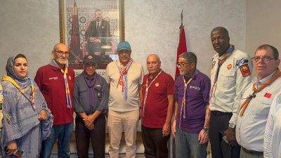 رئيس مجلس الداخلة وادي الذهب يستقبل المشاركين في المخيم الكشفي الدولي