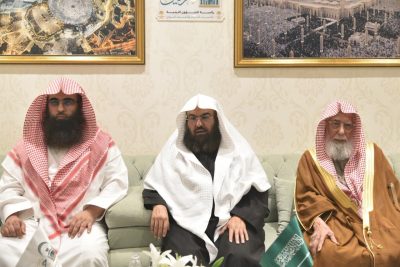 معالي رئيس الشؤون الدينية يلتقي مدرّسي المسجد النبوي