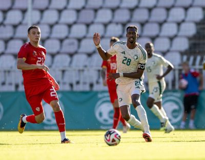 بثنائية ينتصر الأخضر على مقدونيا بمعسكر التشيك الإعدادي.