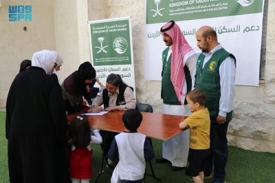 مركز الملك سلمان للإغاثة يدشن مشروع دعم سكن اللاجئين السوريين في الأردن