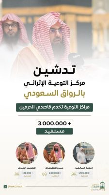 السديس :إختيار الرواق إعزازا لمكانته المرموقة ولإثراء ضيوف الرحمن 