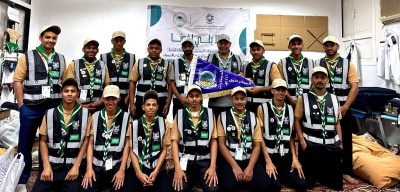 صناعي الأحساء الثالث  يحصد علم  الشرف في معسكر الخدمة بمكة