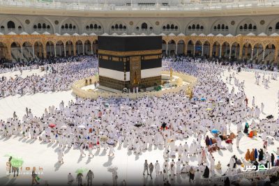 عين على الحرم ” أعمال تهيئة ⁧‫كسوة الكعبة المشرفة‬⁩ “