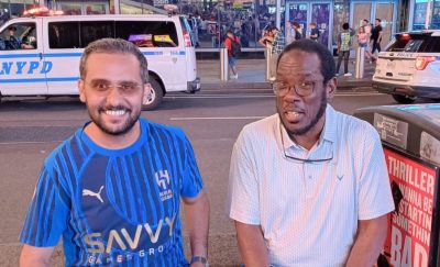 في قلب نيويورك… قميص الهلال يضيء (تايمز سكوير)