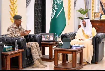 محافظ الطائف يستقبل اللواء الشيبة بمناسبة انتهاء فترة عمله