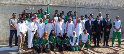  سفير خادم الحرمين الشريفين في تونس (الصقر ) يستقبل وفد المملكة المشارك في البطولة العربية لألعاب القوى
