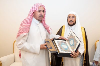 وزير الشؤون الإسلامية يشرف حفل العشاء الذي أقامه الدكتور أحمد الرضيمان تكريما لمعاليه