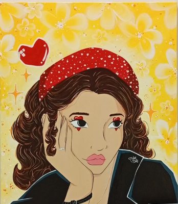 “وانت معايا يصعب عليا رمشة عينيا” للفنانة ماريا