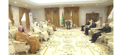 رئيس الجمهورية الموريتانية يستقبل إمام المسجد النبوي الشريف بالقصر الرئاسي في نواكشوط