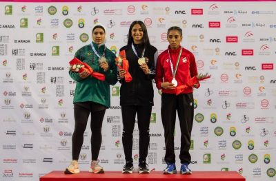 سيدات القوى بنادي الخليج يفتتحن المشاركة بميداليتين في دورة الألعاب للأندية العربية