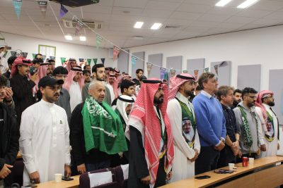 النادي السعودي في بورنموث البريطانية يحتفي باليوم الوطني الـ95