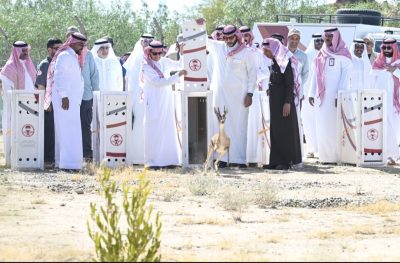 افتتاح متنزه الطائف الوطني وإطلاق 12 كائنًا فطريًّا وتدشين مبادرات تشجير وتنمية بيئية