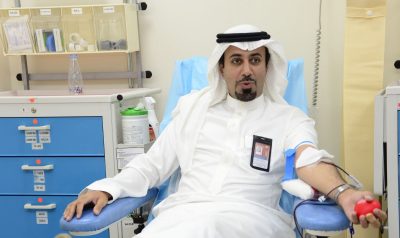 رئيس جامعة الإمام عبد الرحمن بن فيصل ومنسوبوها يتفاعلون مع حملة ولي العهد للتبرع بالدم