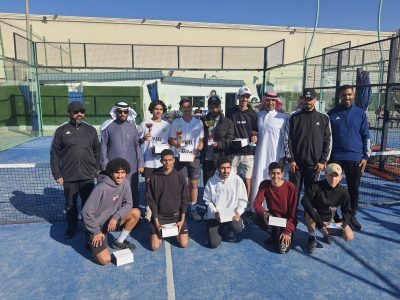 بمشاركة 166 طالب من المتوسط والثانوي ختام بطولة ” البادل” بتعليم الاحساء