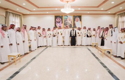 منسوبو محافظة بيشة يحتفلون بيوم التأسيس