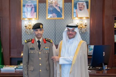 سمو محافظ الأحساء يقلّد قائد دوريات الأمن بالمحافظة رتبته الجديدة