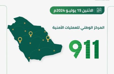 911 يتلقى أكثر من 81 ألف مكالمة في 24 ساعة