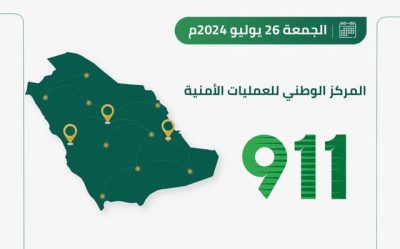 54 اتصالًا بالدقيقة.. “911” يستقبل “77,787” مكالمة في 24 ساعة