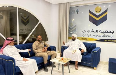 (النشامى) في الحج  أول الغيث قطر … استقبال وفد من بعثة الحج السودانية