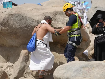 جهود متكاملة لقوات الدفاع المدني في يوم عرفة لضمان سلامة الحشود