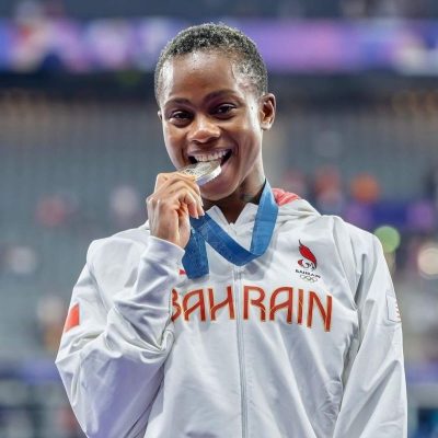 البحرينية (سلوى عيد )  تظفر ببرونزية 400م وتكتب فصلاً جديداً في إنجازات البحرين