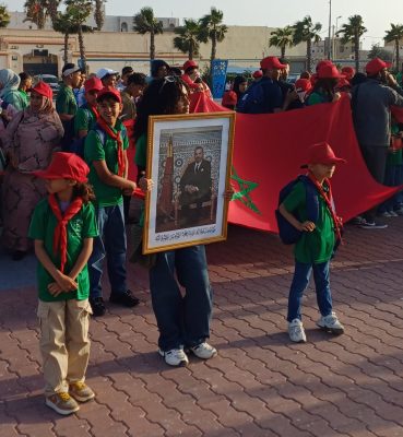  بحضور رئيس جهة الداخلة وادي الذهب انطلاق ١١٠٠طفل وطفلة  لزيارة ١٤ محافظة في المملكة المغربية 